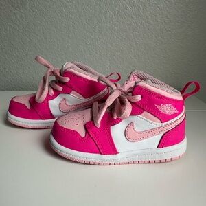 Jordan 1 Mid (6C) Pink and White